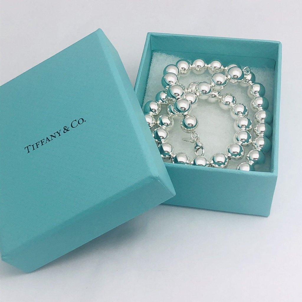 16" Tiffany & Co Hardwear Bead Ball Choker Necklace 10mm Beads